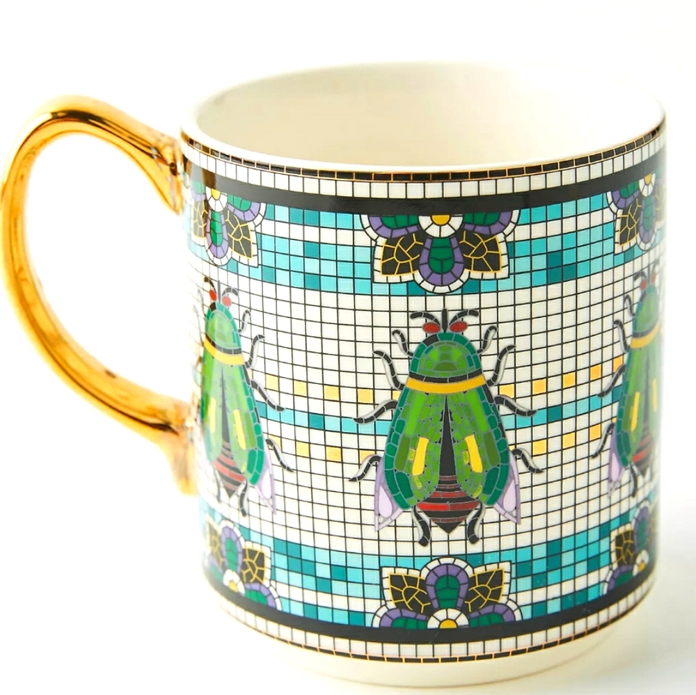 One Beetle Garden Tile Mug.